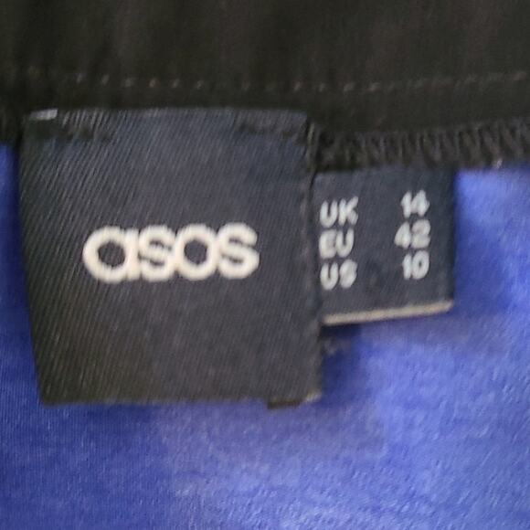 ASOS Women's Multicolor Striped High-Low Skirt - Size 10 - Picture 7 of 7